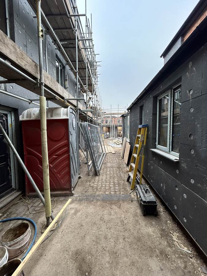 Franchise Court Flats · During Build